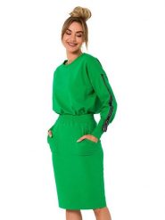 Made of emotion Spódnica w kolorze zielonym rozmiar: M. Zielone spódnice damskie Made Of Emotion, na co dzień, m, bez wzorów, midi. Za 106.95 zł.