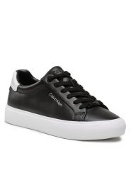 Calvin Klein Sneakersy Vulc Lace Up HW0HW01681 Czarny. Czarne obuwie sportowe damskie Calvin Klein, ze skóry, bez zapięcia. Za 359.99 zł.