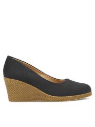 Clara Barson Półbuty WYL3760-2 Granatowy. Niebieskie czółenka damskie Clara Barson, bez wzorów, z materiału, bez obcasa, na koturnie. Za 119.99 zł.