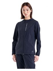 Under Armour Kurtka "Outrun The Storm" w kolorze granatowym do biegania rozmiar: S. Niebieskie kurtki sportowe damskie Under Armour, s, bez wzorów, bez kaptura. Za 193.24 zł.