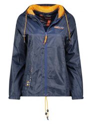 Geographical Norway Kurtka przejściowa "Breton" w kolorze granatowym rozmiar: L. Niebieskie kurtki damskie Geographical Norway, l, bez wzorów, bez kaptura. Za 65.85 zł.