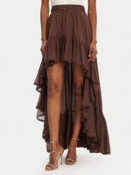 Marciano Guess Spódnica maxi 5GGD34 7317A Brązowy Regular Fit. Brązowe spódnice damskie Marciano Guess, z aplikacjami, z bawełny, maxi. Za 1,309.00 zł.