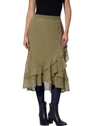 Heine Spódnica w kolorze khaki rozmiar: 34. Brązowe spódnice damskie Heine, bez wzorów, midi. Za 56.99 zł.