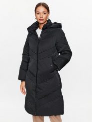 Guess Płaszcz zimowy W3BL42 WFSV2 Czarny Regular Fit. Czarne płaszcze damskie Guess, na zimę, xs, z aplikacjami, z syntetyku, bez kaptura. Za 899.99 zł.