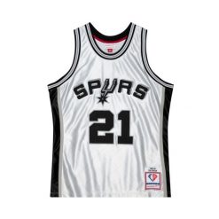 Koszulka NBA San Antonio Spurs Tim Duncan. Szare koszulki damskie Mitchell & Ness, bez wzorów, bez kołnierzyka, bez ramiączek. Za 736.50 zł.