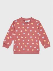 NAME IT Bluza 13212668 Różowy Regular Fit. Czerwone bluzy dziewczęce Name it, bez wzorów, z bawełny, bez ramiączek, bez kaptura. Za 84.99 zł.