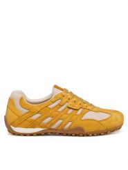 Geox Sneakersy D Snake Original D65B0A 01420 C2V1S Żółty. Żółte obuwie sportowe damskie Geox, ze skóry, bez zapięcia. Za 459.99 zł.
