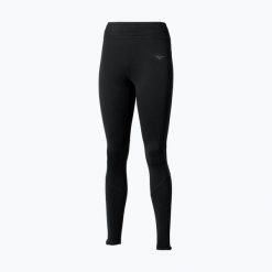 Legginsy do biegania damskie Mizuno Active Warmalite Long. Czarne legginsy damskie Mizuno, bez wzorów. Za 149.99 zł.