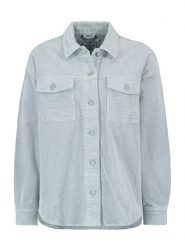 Sublevel Sztruksowa kurtka koszulowa w kolorze błękitnym rozmiar: L. Niebieskie kurtki damskie Sublevel, l, bez wzorów, ze sztruksu, bez kaptura. Za 127.05 zł.