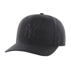 Czapka z daszkiem New York Yankees - Snapback - MVP Woolblend - Regulowana. Czarne czapki z daszkiem damskie 47 Brand, bez wzorów. Za 116.95 zł.