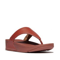 Sandały damskie z skórzanym noskiem FitFlop Lulu. Brązowe sandały damskie FIT FLOP, bez wzorów, z materiału, bez obcasa, bez zapięcia. Za 452.50 zł.