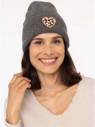 Zwillingsherz Czapka "Leo-Herz" w kolorze brązowym rozmiar: onesize. Brązowe czapki damskie Zwillingsherz, bez wzorów, z materiału. Za 86.99 zł.