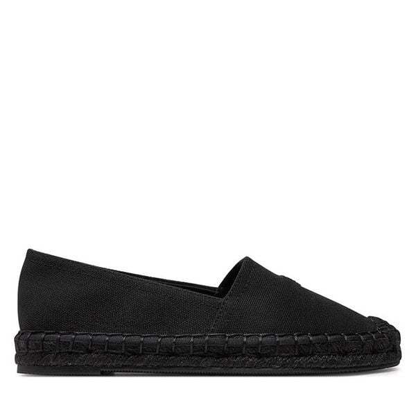 Espadryle Emporio Armani. Czarne espadryle damskie Emporio Armani, bez wzorów, bez obcasa. Za 879.99 zł.