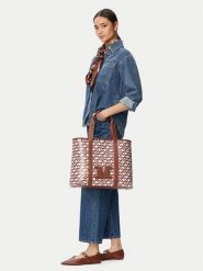 Max Mara Beachwear Torebka 2616511059650 Brązowy. Brązowe shopper bag Max Mara Beachwear, ze skóry, bez dodatków. Za 944.99 zł.