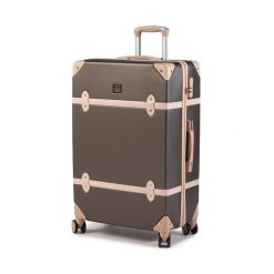 Walizka duża Semi Line. Brązowe walizki Semi-line, bez wzorów, duże. Za 269.99 zł.