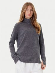 TWINSET Golf 252TP3582 Szary Loose Fit. Szare golfy damskie Twinset, xxl, bez wzorów, z wełny, bez ramiączek. Za 959.99 zł.