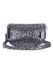 Anna Morellini Skórzana saszetka "Romola" w kolorze srebrno-granatowym - 25 x 14 x 1 cm rozmiar: onesize. Niebieskie nerki i saszetki damskie Anna Morellini, bez wzorów, z materiału. Za 183.59 zł.