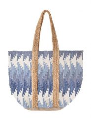 BLE Shopper bag w kolorze niebieskim - 40 x 31 cm rozmiar: onesize. Niebieskie shopper bag BLE, bez wzorów, z materiału, na ramię, bez dodatków. Za 84.45 zł.