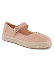 TOMS Skórzane espadryle w kolorze jasnoróżowym rozmiar: 41. Różowe espadryle damskie TOMS, bez wzorów, ze skóry, bez obcasa. Za 165.99 zł.