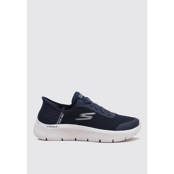 Buty Skechers Damskie Sneakersy z siateczki Niebieskie. Białe obuwie sportowe damskie Skechers, bez zapięcia, trekkingowe, Skechers Sport. Za 349.99 zł.