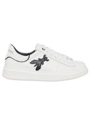 Patrizia Pepe Skórzane sneakersy w kolorze białym rozmiar: 40. Białe obuwie sportowe damskie Patrizia Pepe, bez zapięcia. Za 395.31 zł.