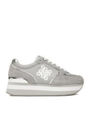 Nine West Sneakersy SS25-3C093 Srebrny. Szare obuwie sportowe damskie Nine West, z materiału, bez zapięcia. Za 299.99 zł.