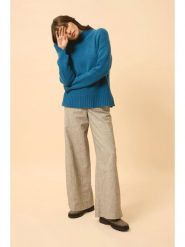 Just Cashmere Kaszmirowy sweter "Sullana" w kolorze niebieskim rozmiar: M. Niebieskie golfy damskie Just Cashmere, m, z kaszmiru, bez kołnierzyka. Za 1,196.99 zł.