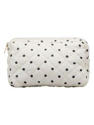 Becksöndergaard Kosmetyczka "Dot Mini" w kolorze biało-czarnym - 22 x 14 cm rozmiar: onesize. Białe kosmetyczki damskie Becksöndergaard, bez wzorów, z bawełny. Za 78.95 zł.