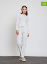 BGN 2-częściowy zestaw w kolorze jasnoszarym rozmiar: 36. Szare kardigany damskie BGN, bez kołnierzyka. Za 152.99 zł.