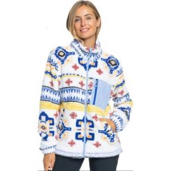 Bluza damska ROXY Alabama Full Zip. Białe bluzy damskie Roxy, na zimę, m, bez wzorów, bez kaptura. Za 249.99 zł.