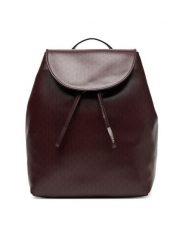 Calvin Klein Plecak Emblem Aop Flap Backpack LV04F3271G Bordowy. Czerwone plecaki Calvin Klein, bez wzorów, ze skóry. Za 419.99 zł.