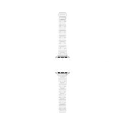Wymienny pasek do zegarka Apple Watch Fossil. Szare paski damskie Fossil, bez wzorów. Za 359.99 zł.