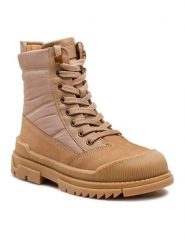 Lasocki Young Kozaki CI12-MUSK-02(IV)DZ Brązowy. Brązowe kozaki dziewczęce Lasocki Young, bez wzorów, z materiału, bez obcasa, bez zapięcia. Za 229.99 zł.