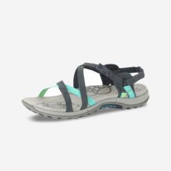 Sandały turystyczne Jacardia damskie. Sandały damskie Merrell, bez wzorów, z kauczuku, bez obcasa, bez zapięcia. Za 349.99 zł.