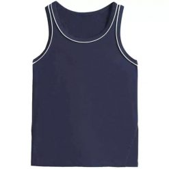 Damski tank top Wilson Team. Niebieskie koszulki sportowe damskie Wilson, bez wzorów, bez ramiączek, tenisowe. Za 229.50 zł.