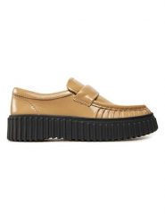 Clarks Skórzane mokasyny "Torhill Mocc" w kolorze beżowym rozmiar: 39. Brązowe mokasyny damskie Clarks, bez obcasa. Za 289.88 zł.