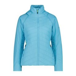 Kurtka puchowa damska z odpinanymi rękawami CMP. Niebieskie kurtki damskie CMP, na zimę, bez wzorów, z puchu, bez kaptura. Za 425.00 zł.