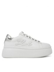 KARL LAGERFELD Sneakersy KL42311A Biały. Białe obuwie sportowe damskie KARL LAGERFELD, ze skóry, bez zapięcia. Za 589.99 zł.