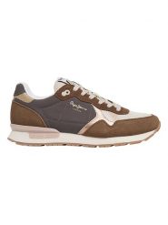 Pepe Jeans FOOTWEAR Sneakersy "Brit Mixt" w kolorze brązowym rozmiar: 36. Brązowe obuwie sportowe damskie Pepe Jeans FOOTWEAR, z jeansu, bez zapięcia. Za 215.21 zł.