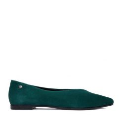 Baleriny Lasocki. Zielone balerinki damskie Lasocki, bez wzorów. Za 169.99 zł.