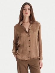 Marella Koszula Matita 2525116091 Beżowy Regular Fit. Brązowe koszule damskie Marella, bez wzorów, z syntetyku, bez kołnierzyka, bez ramiączek. Za 559.99 zł.