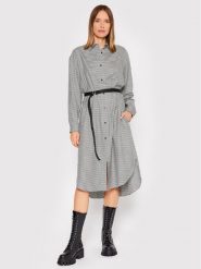 Hugo Sukienka koszulowa Ecleni 50458578 Czarny Loose Fit. Czarne sukienki damskie Hugo, bez wzorów, z lyocellu, bez ramiączek. Za 499.99 zł.
