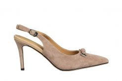 Czółenka Loretta Vitale D40320 Khaki 514262, Beżowy, Skóra naturalna - 39. Brązowe czółenka damskie Loretta Vitale, z aplikacjami, ze skóry, bez obcasa, na szpilce. W wyprzedaży za 269.10 zł.