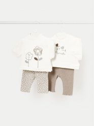 Mayoral Komplet bluza i legginsy 2786 Beżowy Regular Fit. Brązowe bluzy dziewczęce Mayoral, bez wzorów, z bawełny, bez ramiączek, bez kaptura. Za 129.99 zł.