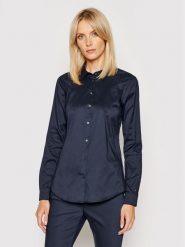 Tommy Hilfiger Koszula Heritage 1M87647510 Granatowy Slim Fit. Niebieskie koszule damskie Tommy Hilfiger, m, bez wzorów, z syntetyku, bez kołnierzyka, bez ramiączek. Za 399.99 zł.