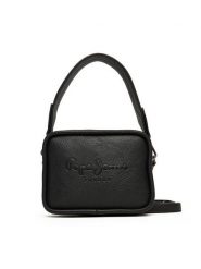 Pepe Jeans Torebka Bassy Code PL0300004 Czarny. Czarne listonoszki damskie Pepe Jeans, bez wzorów, z jeansu, bez dodatków. Za 299.99 zł.