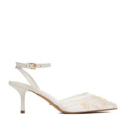 Czółenka DeeZee. Białe czółenka damskie DeeZee, bez wzorów, bez obcasa. Za 159.99 zł.