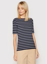 Lauren Ralph Lauren Bluzka 200701085002 Granatowy Slim Fit. Niebieskie bluzki damskie Lauren Ralph Lauren, s, bez wzorów, z bawełny, bez kołnierzyka, bez ramiączek. Za 245.99 zł.