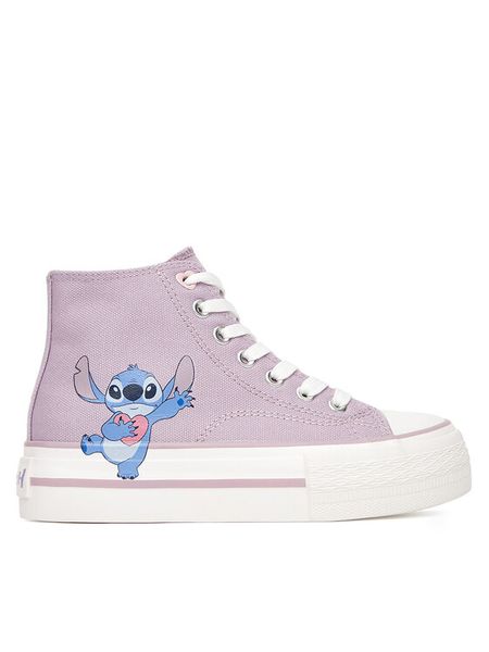 Disney Classics Trampki CS-SS25-124DCLS Fioletowy. Fioletowe trampki dziewczęce Disney Classics, bez wzorów, z materiału, bez zapięcia. Za 99.99 zł.