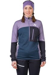 Hannah Koszulka funkcyjna "Meda" w kolorze granatowo-fioletowo-antracytowym rozmiar: 36. Czarne koszulki damskie Hannah, bez wzorów, z materiału, bez kołnierzyka, bez ramiączek. Za 260.99 zł.